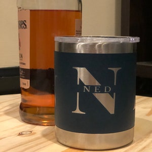 Low Ball Whiskey Tumbler, Groomsmen Gifts, Engraved Tumbler, Whisky Tumbler, Bourbon Tumbler, Gifts for Best Man, Gifts for Him
