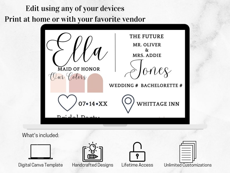 Printable Bridesmaid Proposal Bridal Party Expectations Etsy