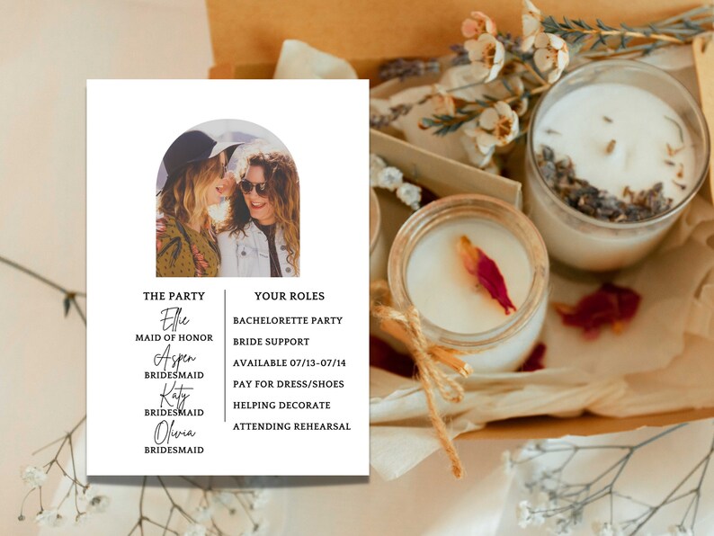 Editable Personalize Template Printable Bridesmaid Proposal - Etsy