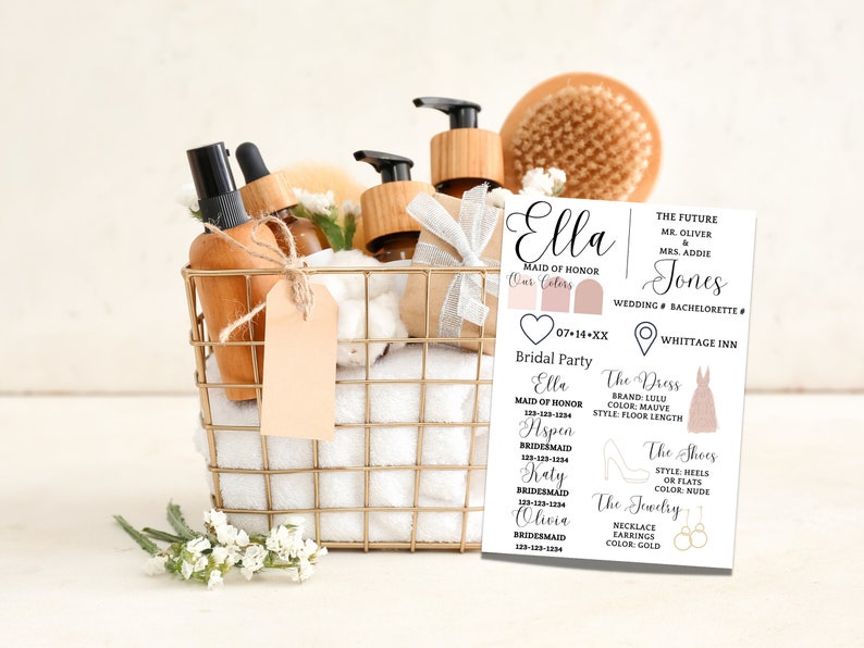 Printable Bridesmaid Proposal Bridal Party Expectations Etsy