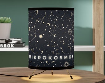 BTS Lamp | BTS Merch (unofficial) Mikrokosmos tripod lamp | BTS home decor | Celestial Blue Version | custom bts home decor | bts fan merch