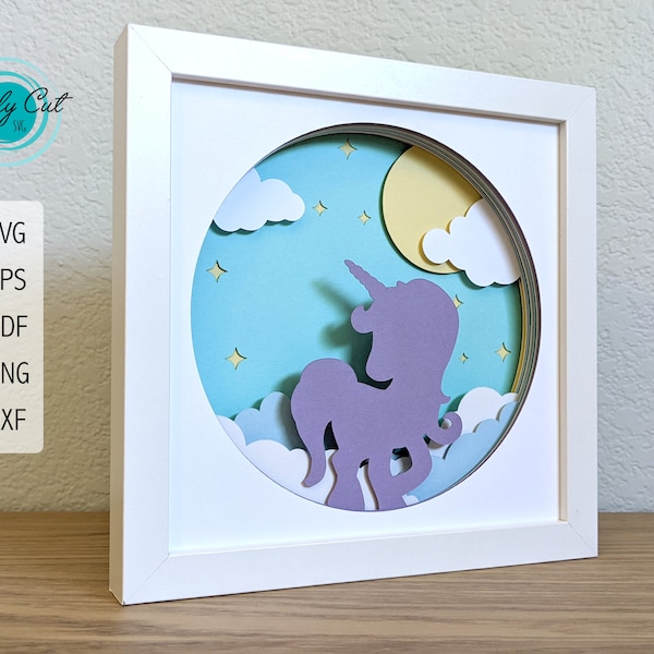 3D Unicorn Shadow Box | Unicorn Clipart Nursery Decor | Unicorn SVG | Layered Paper Art | 3D Paper Art 3D Unicorn Shadow Box | Unicorn Clipart Nursery Decor | Unicorn SVG | Layered Paper Art | 3D Paper Art