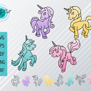 Unicorn SVG Bundle | Layered Unicorn Vector Art | Unicorn Silhouette Clipart | Unicorn PNG | Unicorn eps