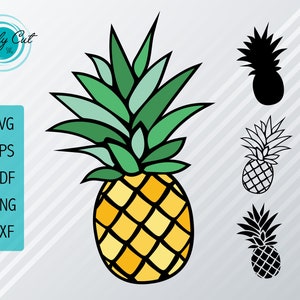 Pineapple SVG Bundle | Pineapple Decal | Pineapple Silhouette Clipart | Pineapple png