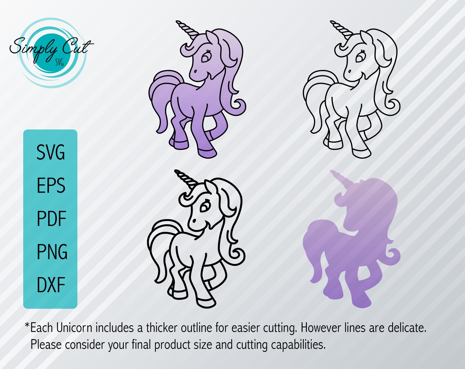 Unicorn SVG Bundle Layered Unicorn Vector Art Unicorn - Etsy