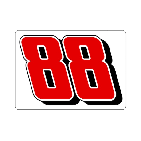 Dale Earnhardt Jr # 88 NASCAR Racing Pegatina