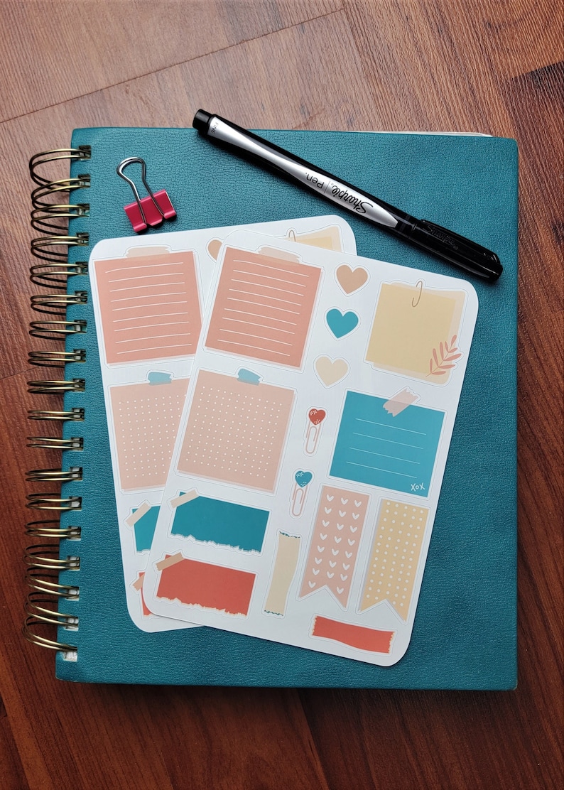 Sticky Note Planner Sticker Sheets Decorate Your Planner Etsy