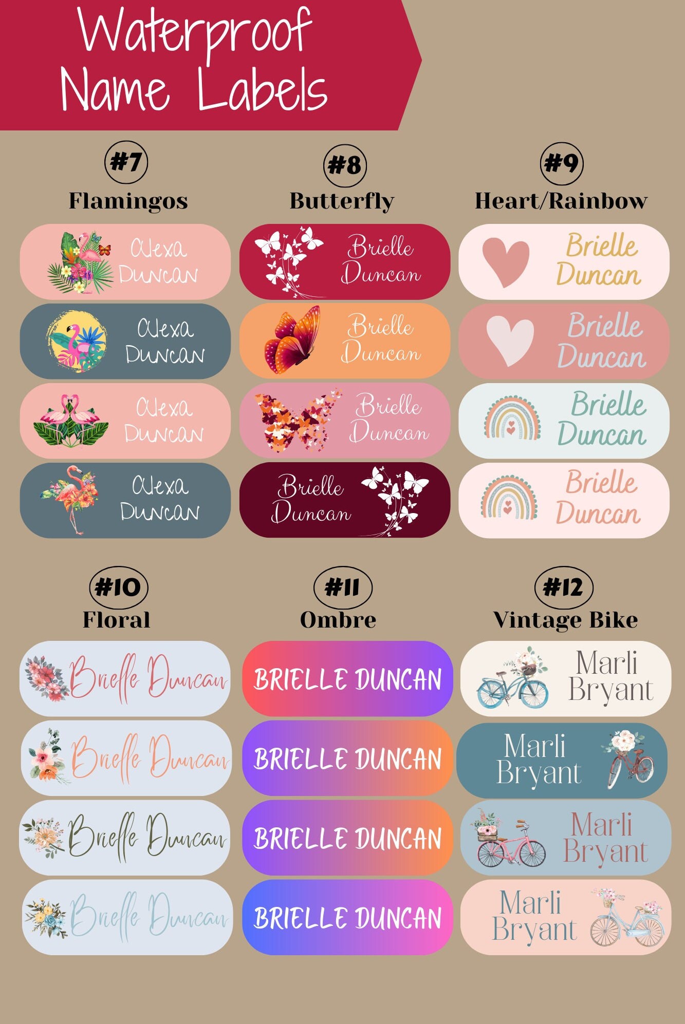 Custom Name Labels Waterproof School Supply Stickers Personalized custom-name-labels-waterproof-school-supply-stickers-personalized