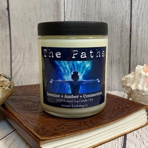 The Paths - Vela inspirada en el anime, cera de soja de 8 oz