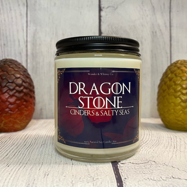 Dragonstone - Fantasy Inspired Candle, 8oz soy wax