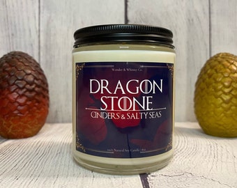 Dragonstone - Fantasy Inspired Candle, 8oz soy wax