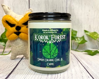 Korok Forest - Game Inspired Candle, 8oz soy wax