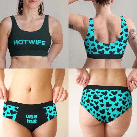 Use Me Hotwife Lingerie Set, Sexy Underwear Set for Polyamory, Swinger,  ENM, Kinky Bra and Panties Set, Skimpy Panty, Honeymoon Gift Ideas 