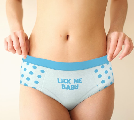 Lick Me Baby, Naughty Underwear Gift for Her, Sexy Women's