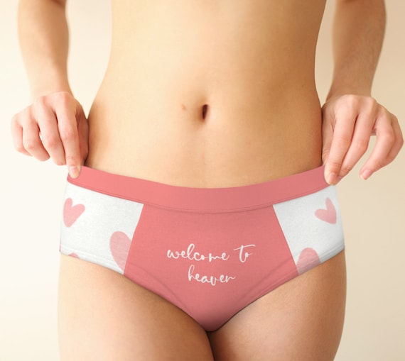 Welcome to Heaven Naughty Panties for Her, Sexy Wife Gift, Erotic Lingerie,  Naughty Girlfirend Gift, Naughty Valentines, Sexy Christmas Gift 