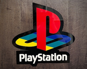 Playstation Acrylic Sign / Game Room Sign