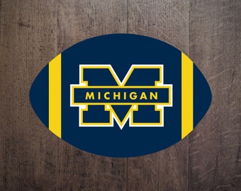 University Of Michigan Outline Football / College Football Sign / Michigan / Acrylic Sign / Bar Sign