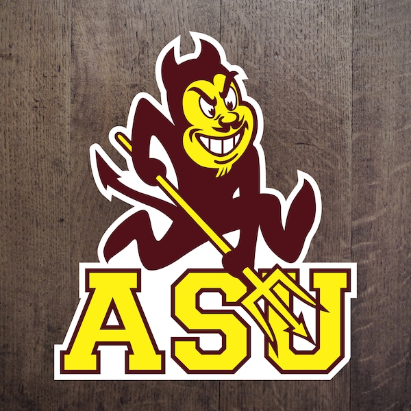 Arizona State University Logo Svg - Etsy