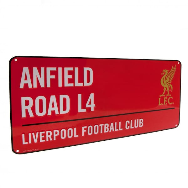 Liverpool FC Official Colour Metal Street Sign - Football Gift, LFC, You'll Never Walk Alone, Birthday, Xmas
