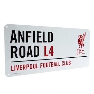 Liverpool FC Official Classic Metal Street Sign - Football Gift, LFC, You'll Never Walk Alone, Birthday, Xmas
