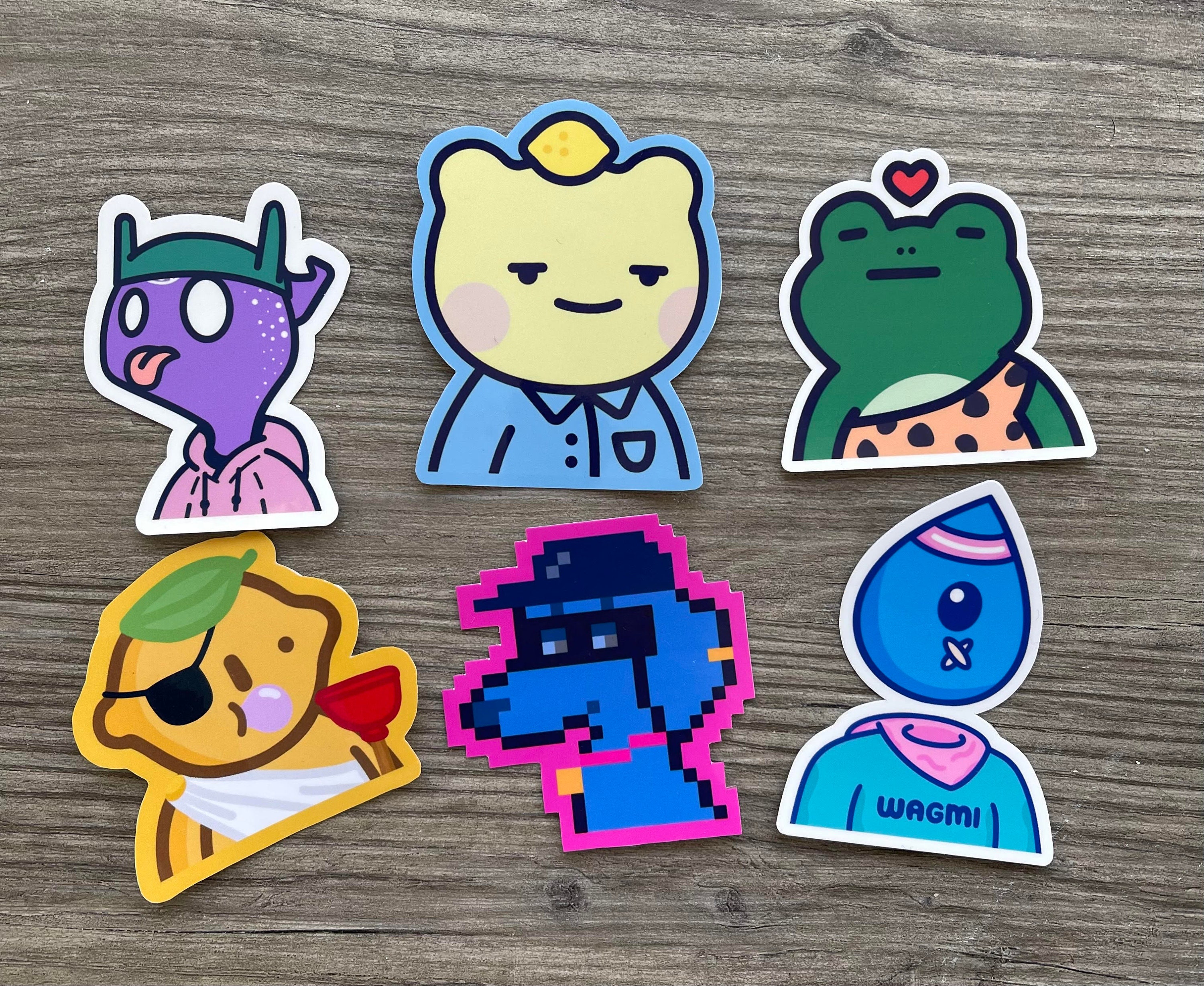 NFT Stickers Custom print Your Own NFT Sticker Etsy