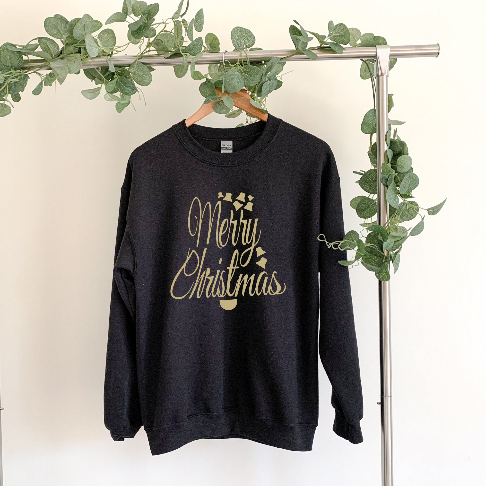 Discover Merry Christmas Sweatshirt, Bells Sweatshirt, Cute Sweater, New Year Sweatshirt, Ornament Sweater, Saying Christmas Gift, Christmas Shirt