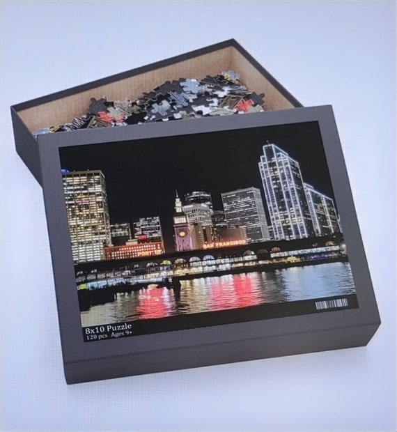 120, 252, 500-Piece Jigsaw game gift for puzzler lovers, Jigsaw puzzles with Waterfront City View, puzzle, Brain Games, last minute gifts