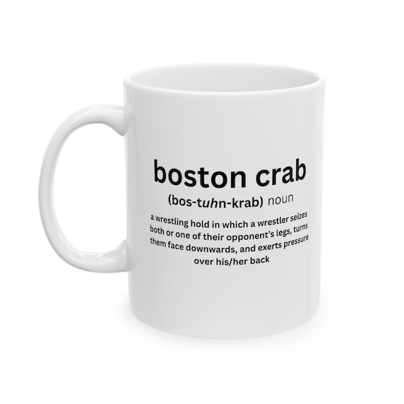 Pro Wrestling Boston Crab Definition Ceramic Mug 11oz, 15oz