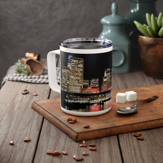 10 oz Coffee Mug featuring panoramic views of the San Francisco Bay, Waterfront & Skyline