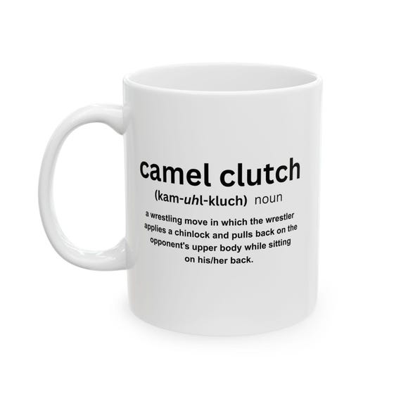 Pro Wrestling Mug, Vintage Wrestling Fan Gift, Wrestler Coffee Cup, Wrestling Lover Gift, Sports Fan Gift, Unique Ceramic Mug, Camel Clutch
