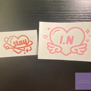 Stray Kids Heart Name decals