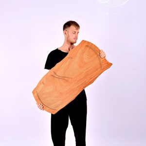 Oceanharp, nuovo strumento musicale a corde a 3 ottave in Sol maggiore, realizzato in legno di mogano