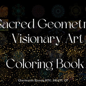 Sacred Geometry Visionary Art Coloring Book- Descarga digital
