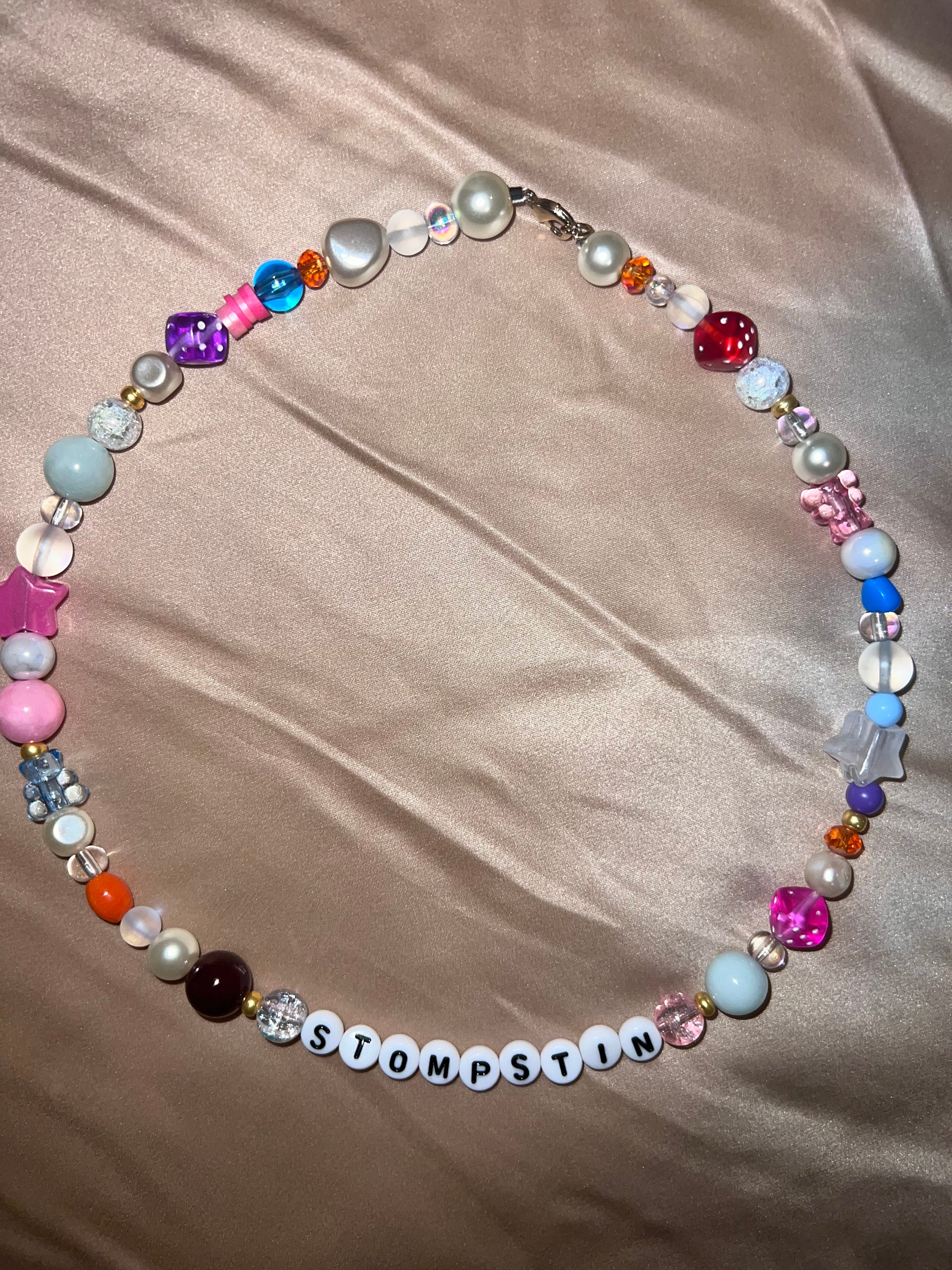 Justin Bieber custom beaded necklace song random beads