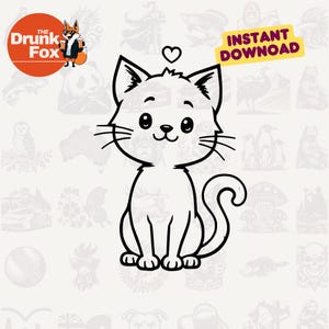 Cute Cat in Pocket SVG – Cartoon Kitty Clipart SVG for Shirts and Crafts