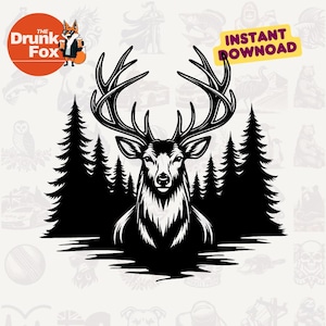 Cita de Deer Camp SVG: Lo que pasa en Deer Camp se queda allí - Clipart de letrero de caza divertido