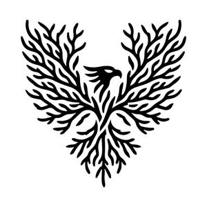 Eagle Wall Art SVG Black and White SVG Vector File  for Laser Cutting #1