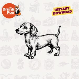 Dackel Mom SVG - Dackel Clipart für Haustier Mama Shirts & Geschenke
