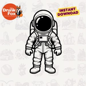 Alfabeto de astronauta SVG / Letras de explorador espacial / Diseño digital cósmico / Archivo de corte de galaxia para aula con temática espacial