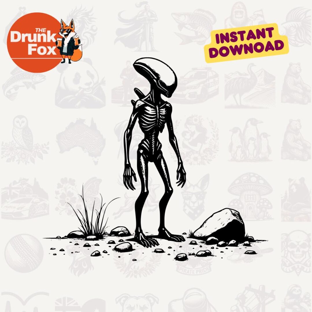 Alien Body Outline SVG | Roswell Crash Scene With Chalk Body Shape ...