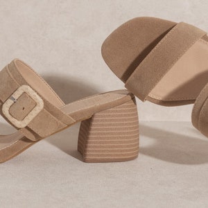 Nkpor Block Heel Buckle Sandals main image 1