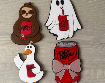 Dr. Pepper inspired fridge magnets | set of four