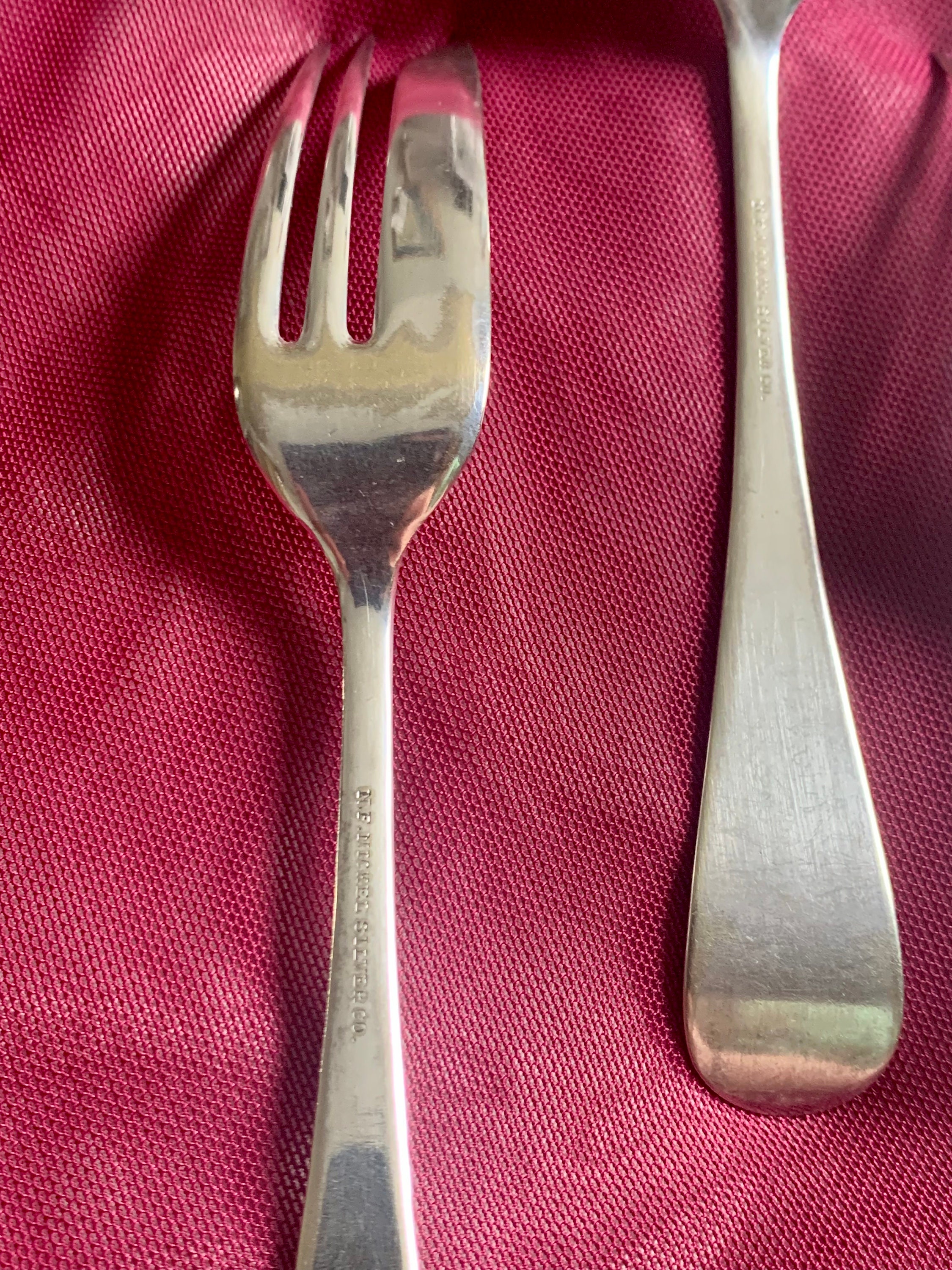 Antique 1800s Set of Wedding Cake Forks. Set of 6 Silver Etsy
