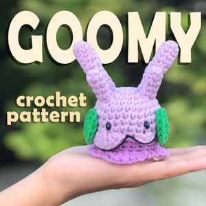 PDF CROCHET PATTERN | Goomy Bunny Slug Amigurumi Keychain