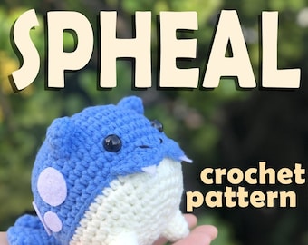 PATRÓN DE GANCHILLO PDF / Llavero Amigurumi de Foca de Hielo Spheal