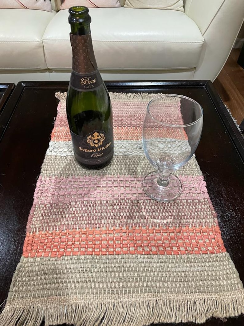 Table Woven Placemats Rectangle Placemat Set of 4 6 Cotton Etsy