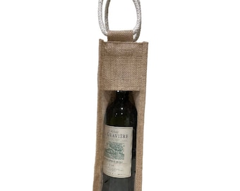 Wine Natural Burlap Bag Sack /Jute Bottle Covers Gift Packaging/Wine Bag Tote Wine holder Wine gift bag Eco friendly wine bag Reusable Wine