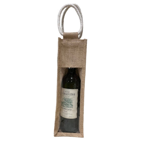 Wine Natural Burlap Bag Sack /Jute Bottle Covers Gift Packaging/Wine Bag Tote Wine holder Wine gift bag Eco friendly wine bag Reusable Wine