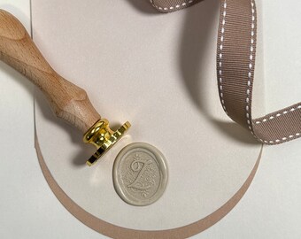 Letter Z - Cursive Initial Wax Seal Stickers