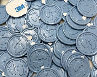 Baby Feet Foot Print - Wax Seal Stickers